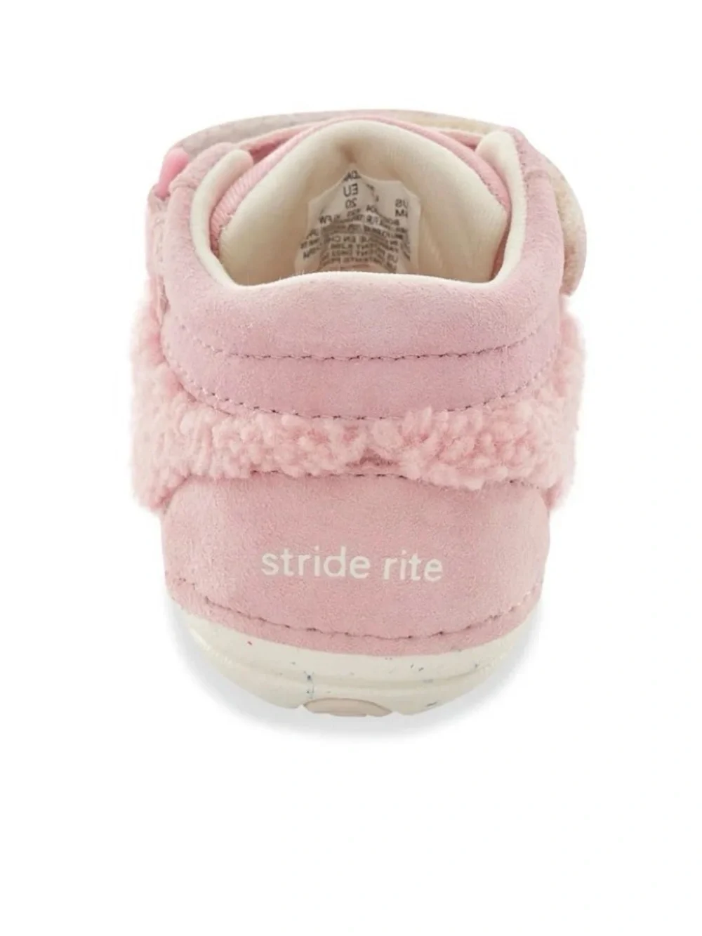 Stride Rite Pink Plush Baby Walker Shoes